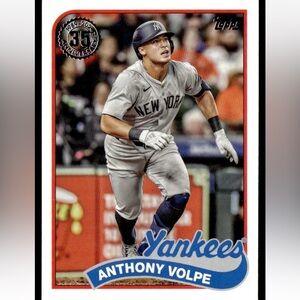 Anthony Volpe 2024 Topps Yankees 35th Anniversary Baseball Card